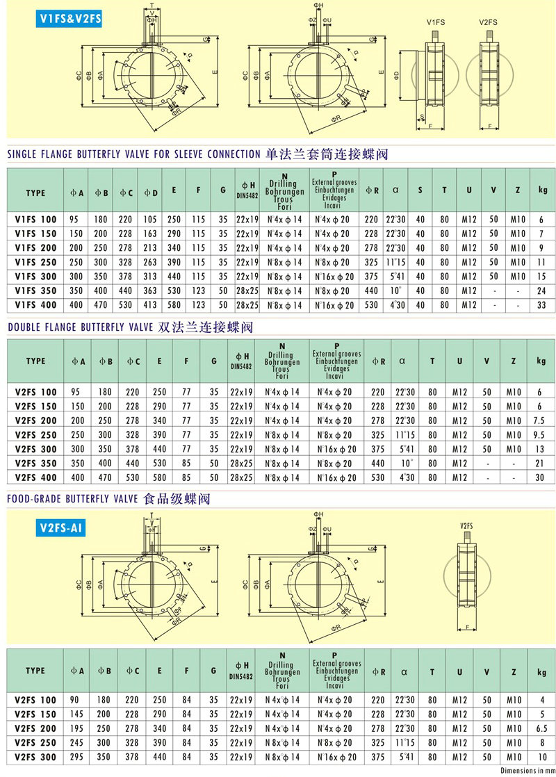V1FS-V2FS valve